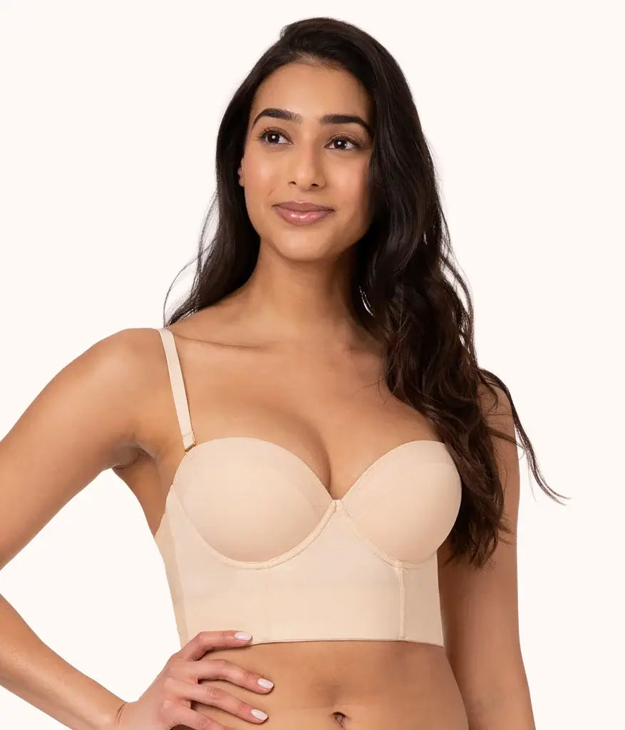 Peachy Charm | The Low Back Strapless Bra