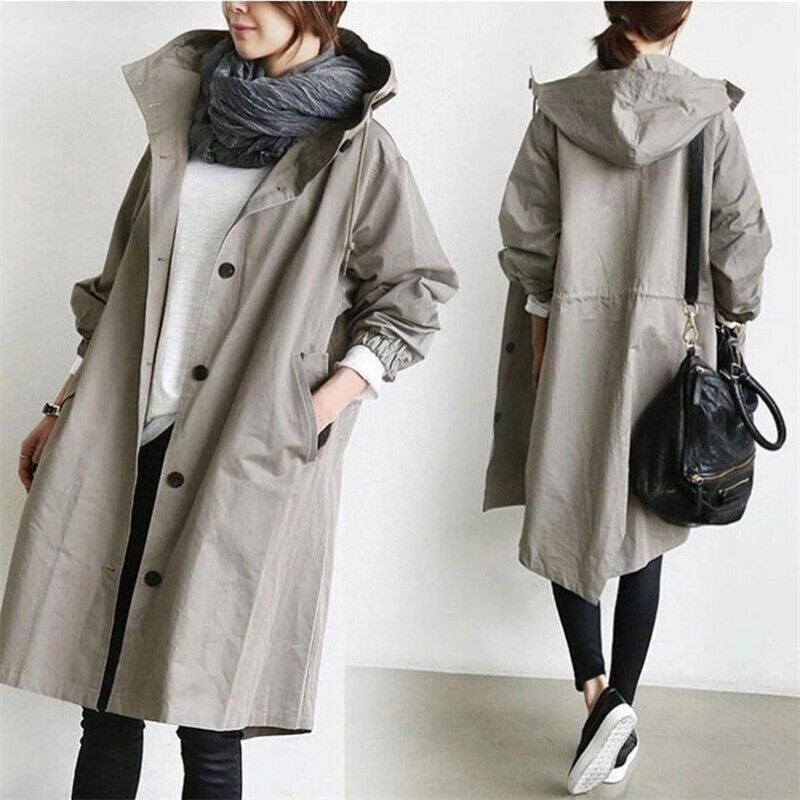 🔥Hot SALE 60%OFF🔥Water Resistant Oversized Hooded Windbreaker Rain Jacket