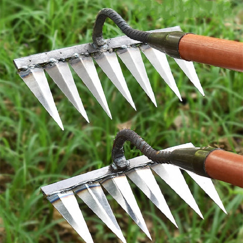 🔥Beautiful garden essential tools🔥Weed rake tool