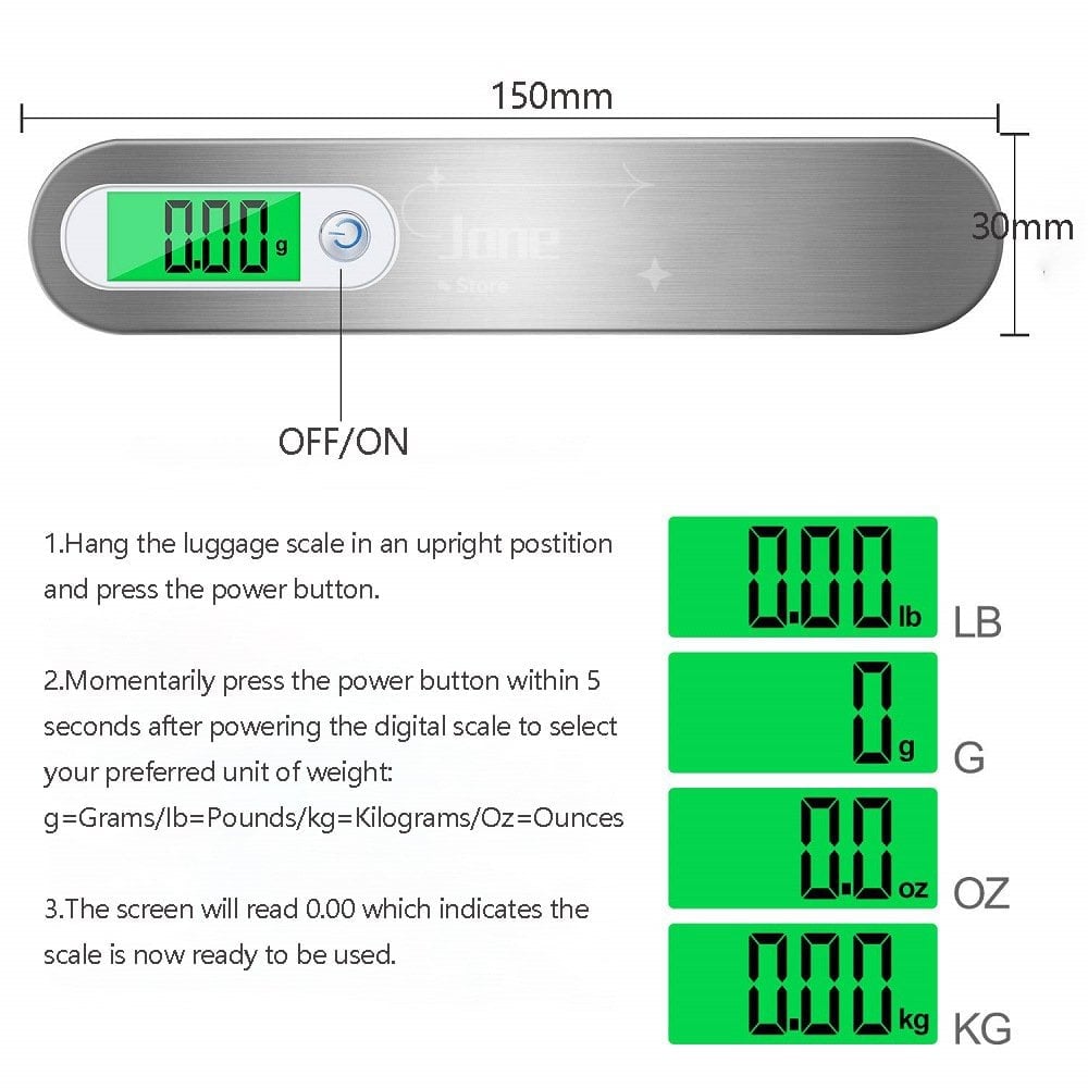 48% OFF🔥Portable Electronic Hook Scale with Strong Nylon Strap