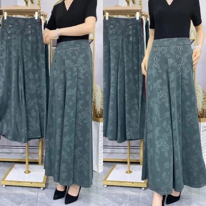 The new design features a buckle silk comfortable and cool loose pants