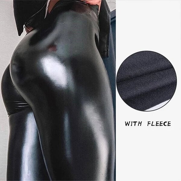 🎁Early Christmas 2024 Sale🎁 S-shaped PU Leather Leggings