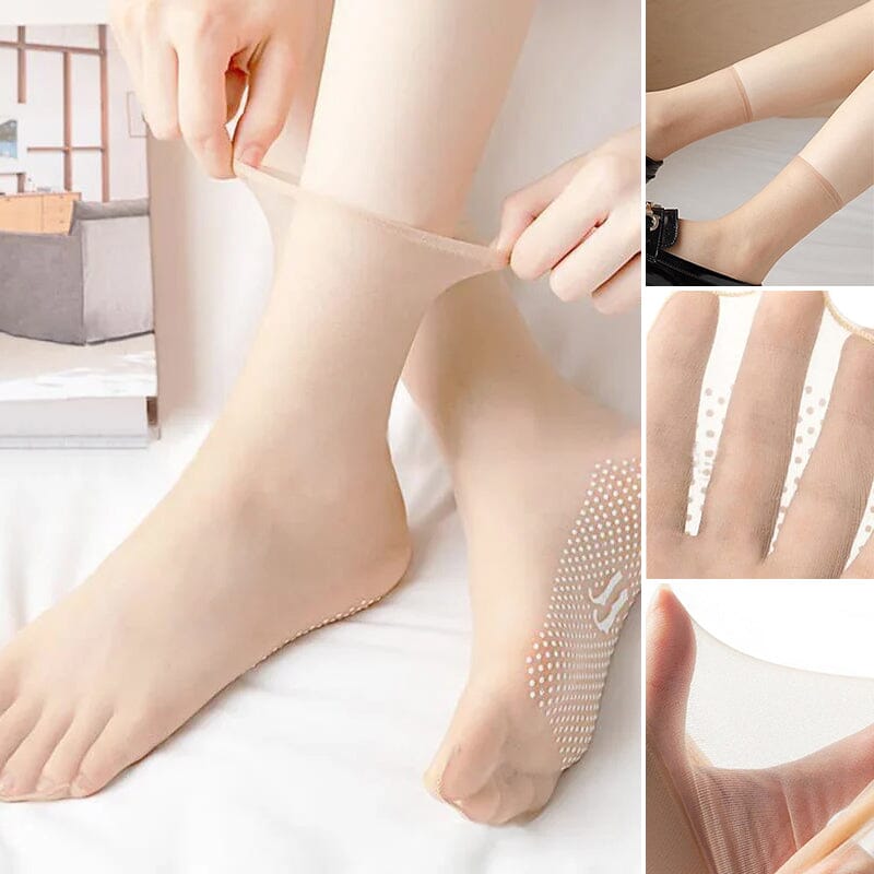 Invisible, Slip-resistant Crystal Silk Socks – hellohobot